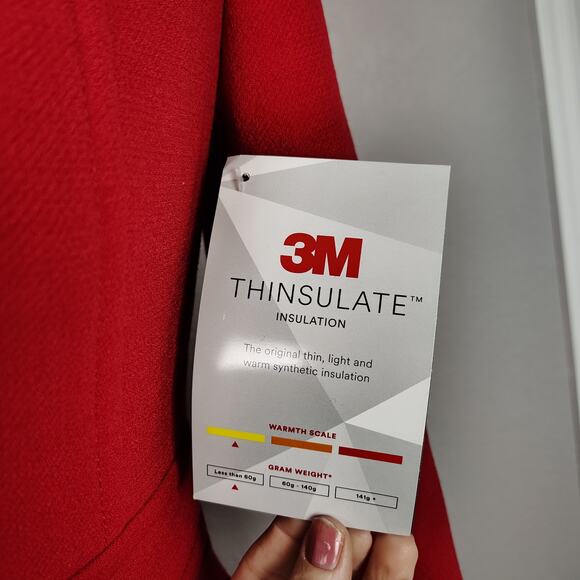 J.Crew Classic Lady Day Coat in Italian Double-cloth Wool with Thinsulate Red 0 - Picture 13 of 15